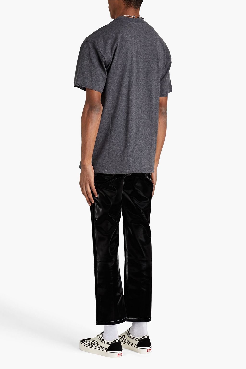 MSGM Printed cotton-jersey T-shirt
