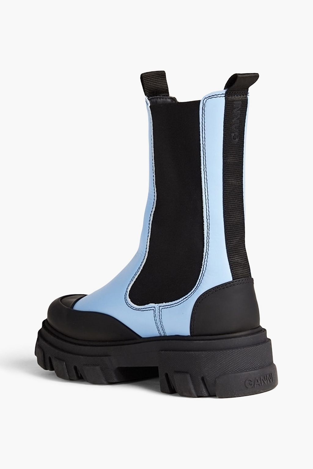 GANNI Leather Chelsea boots
