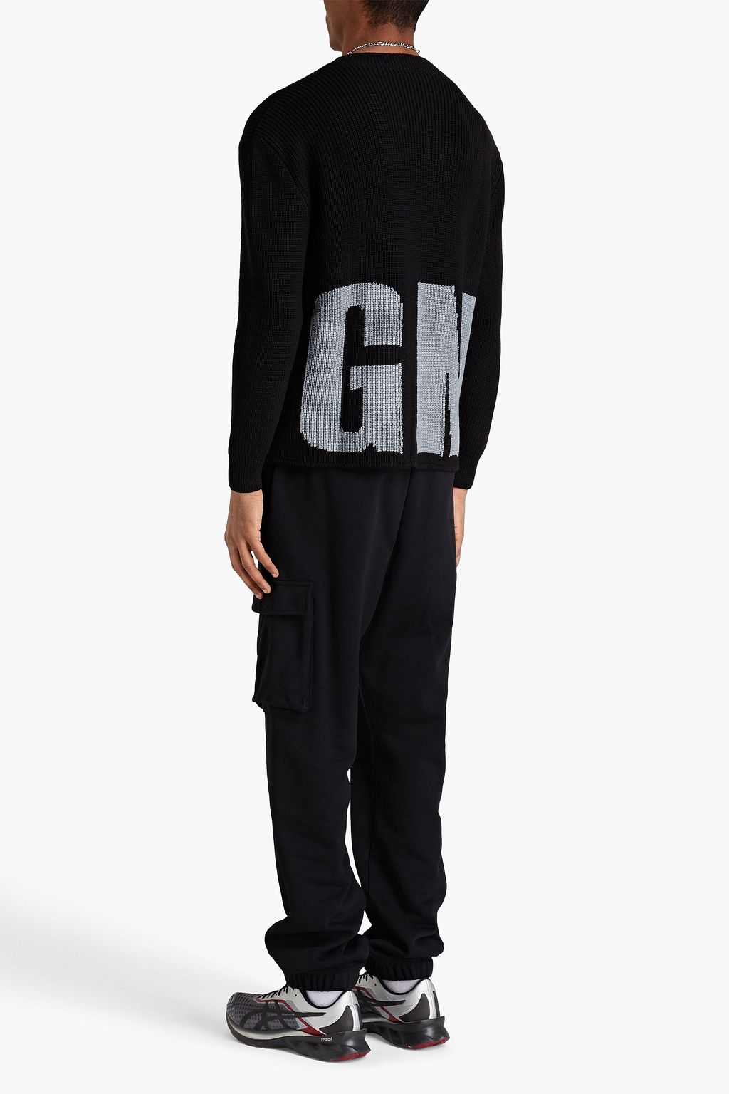 MSGM Intarsia wool-blend sweater