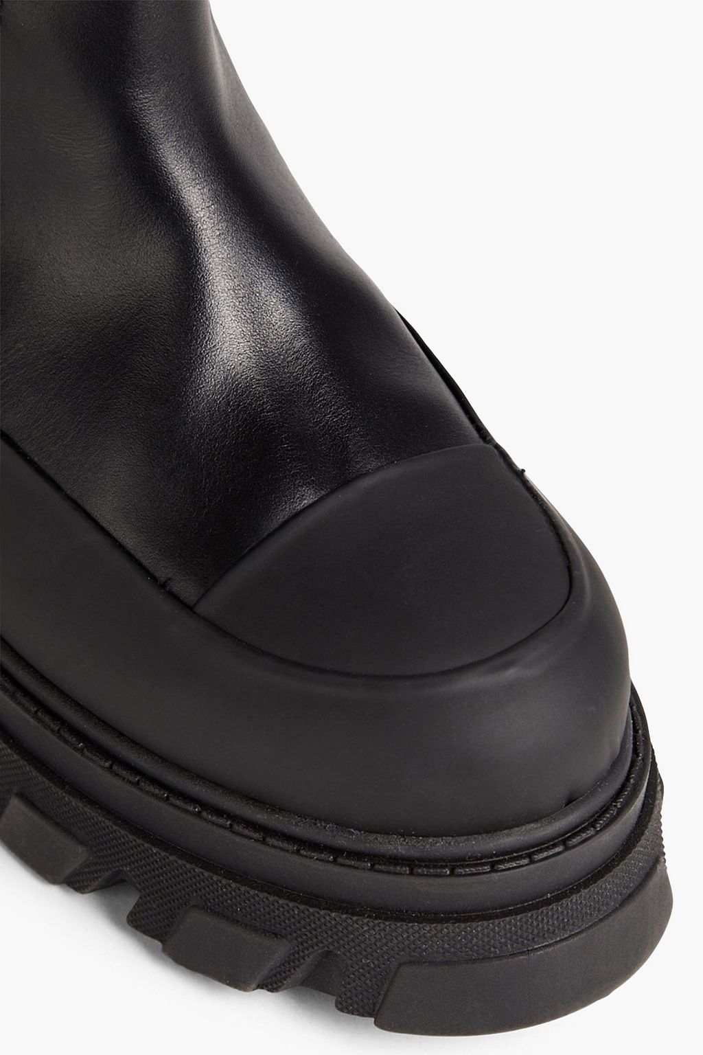 GANNI Leather knee boots