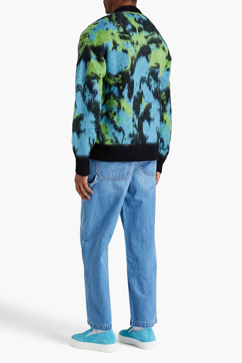 MSGM ブラッシュドジャカードニット カーディガン