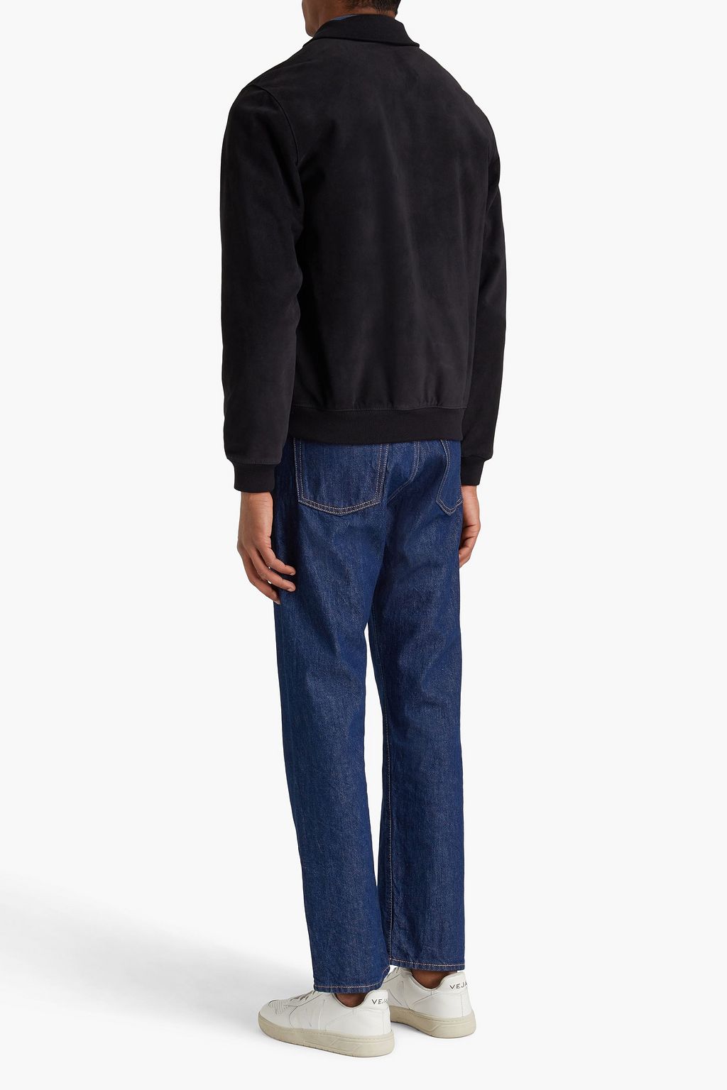 SANDRO Daren suede bomber jacket