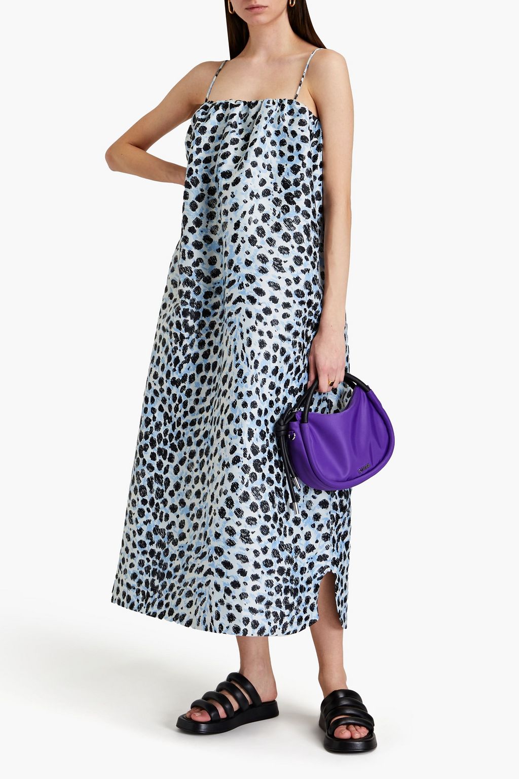 GANNI Jacquard midi dress | THE OUTNET