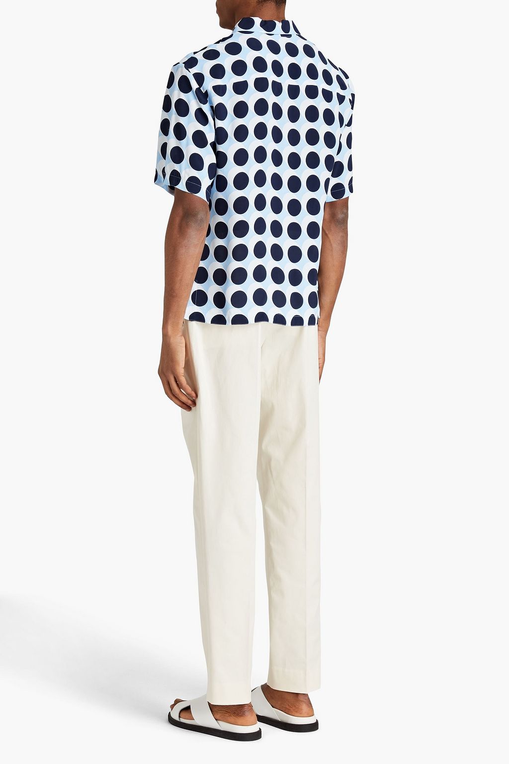 SANDRO Tapered cotton-blend twill pants