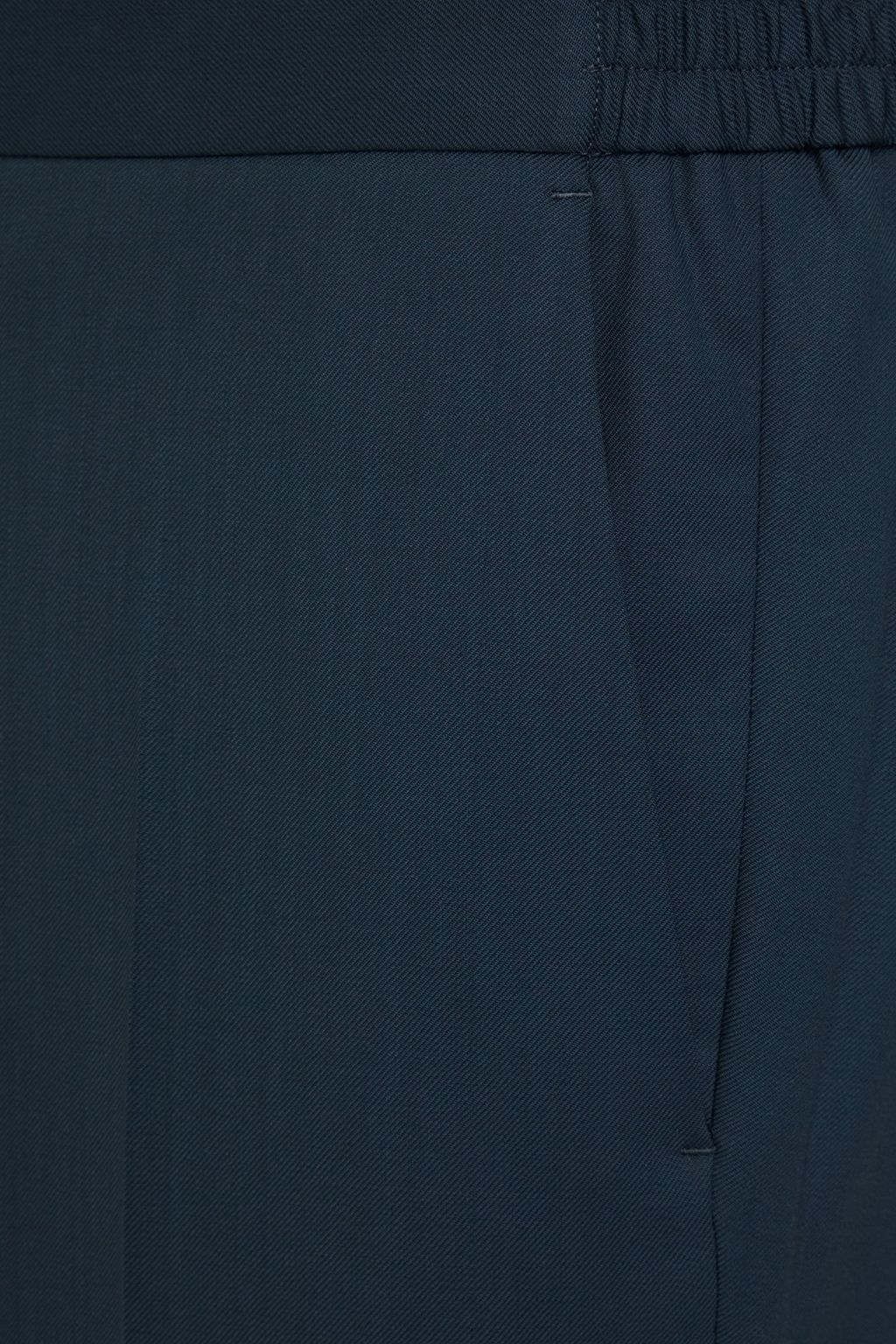 SANDRO Slim-fit wool-twill pants