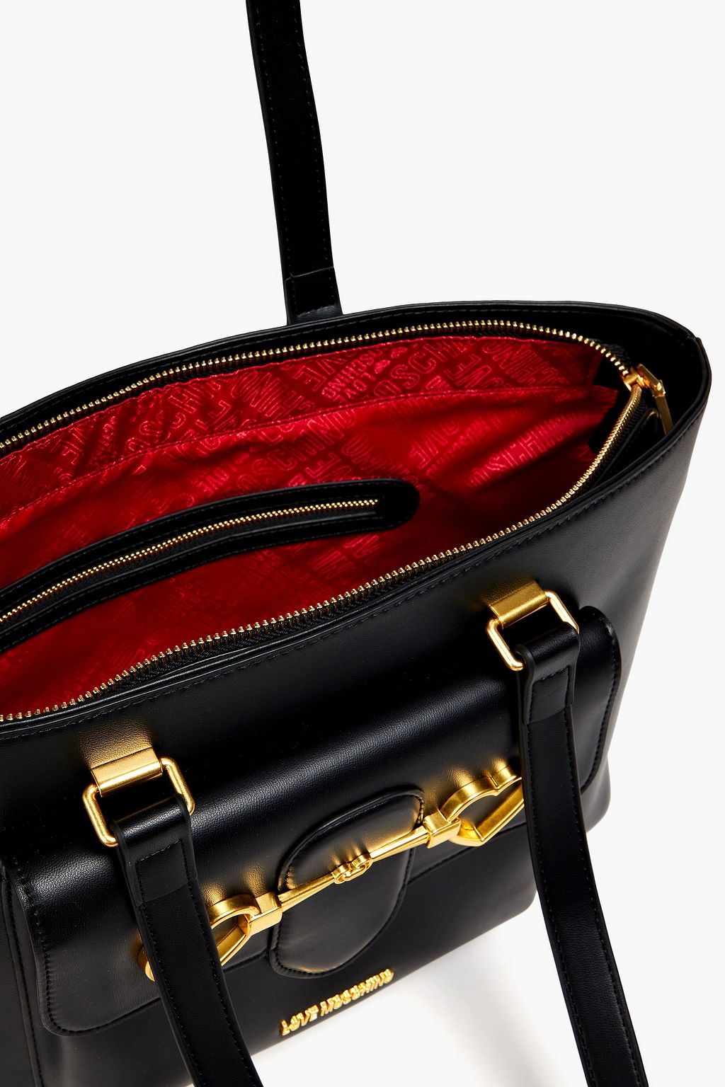 LOVE MOSCHINO Embellished faux leather tote