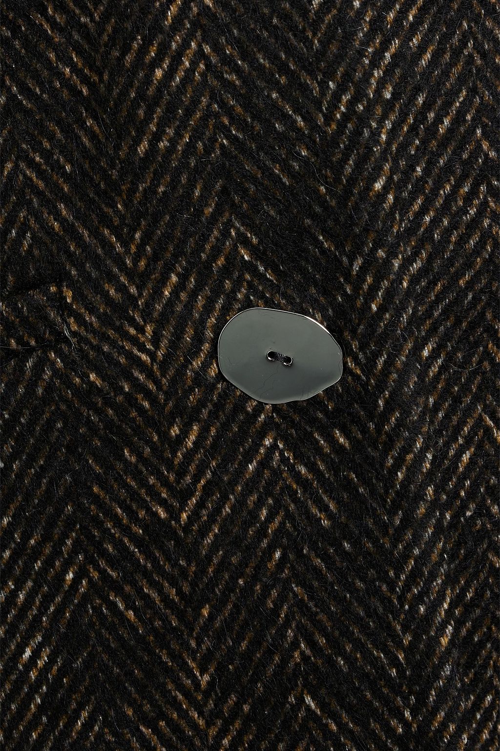 GANNI Herringbone tweed blazer
