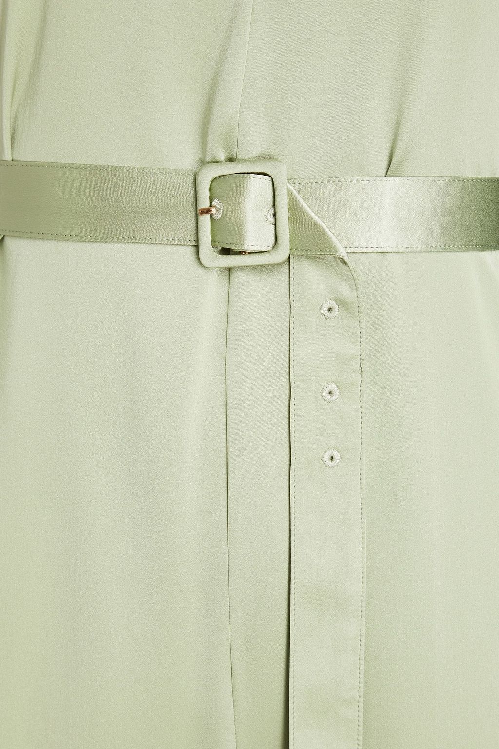 NICHOLAS Cropped cutout silk-satin jumpsuit