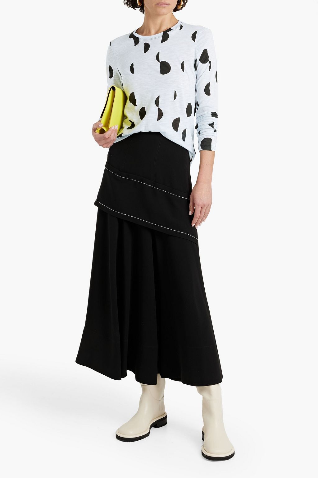 PROENZA SCHOULER Striped slub cotton-jersey top