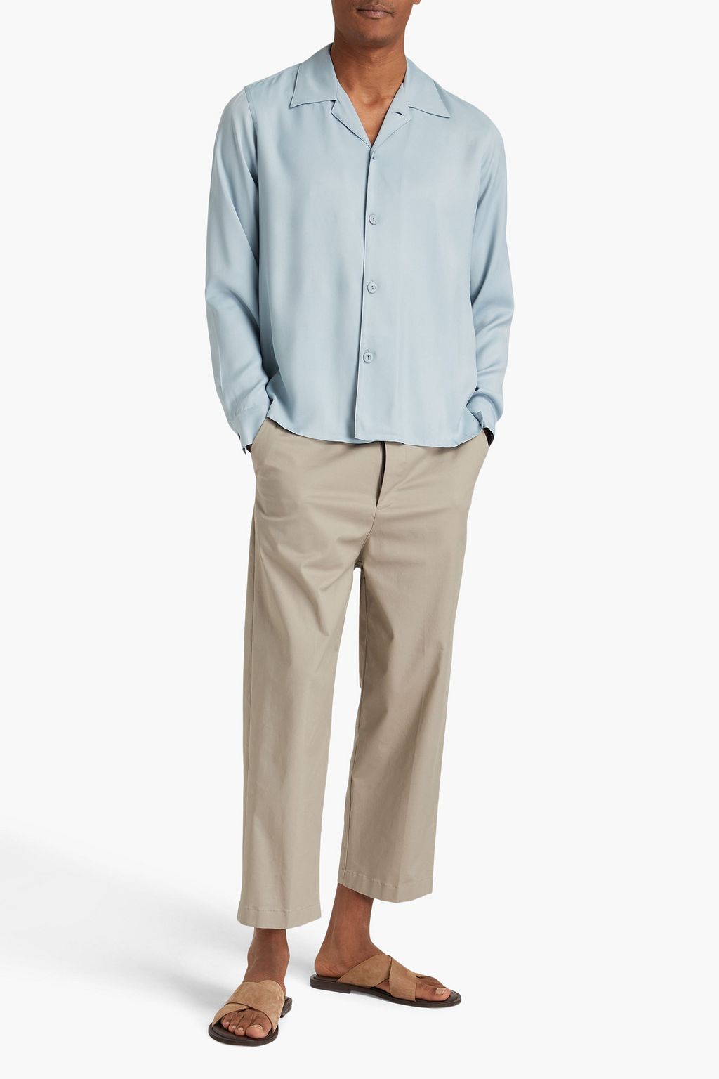 SANDRO Requin twill shirt