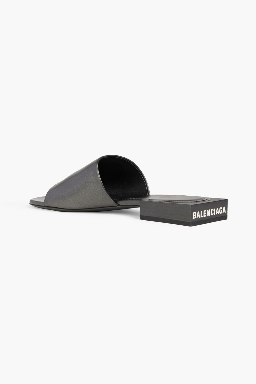 BALENCIAGA Box 05 printed leather mules