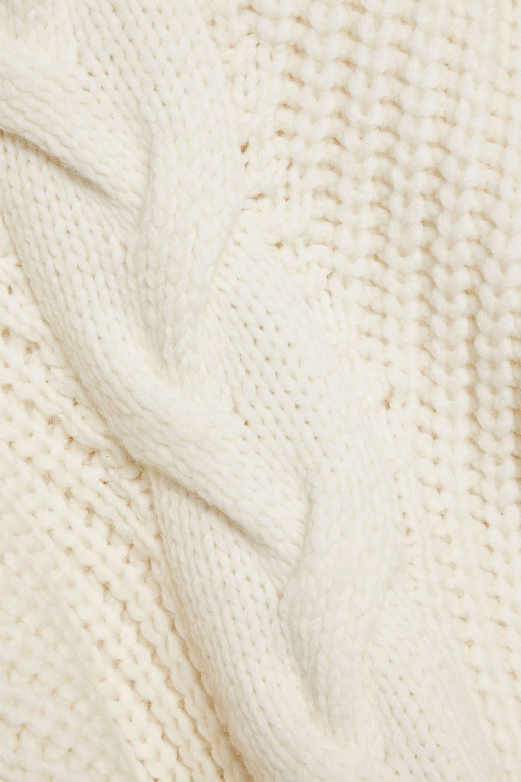 IRO Yris cable-knit wool-blend turtleneck sweater
