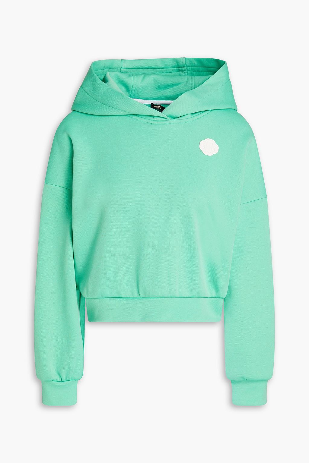 Green crop on sale top hoodie