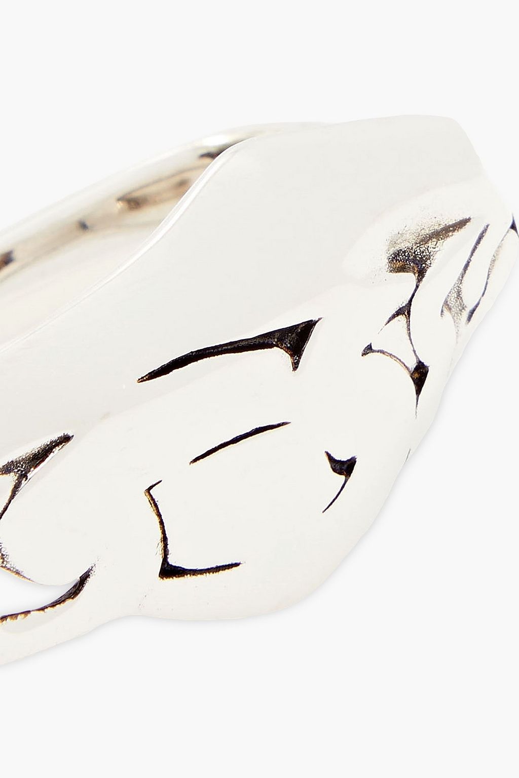 ALEXANDER MCQUEEN Silver-tone ring