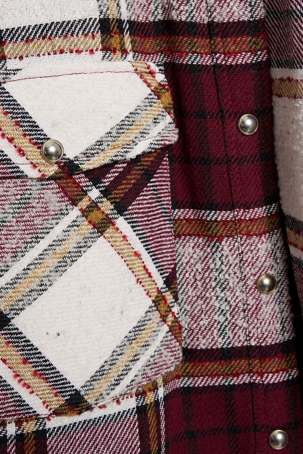 IRO Hatik checked bouclé-tweed shirt