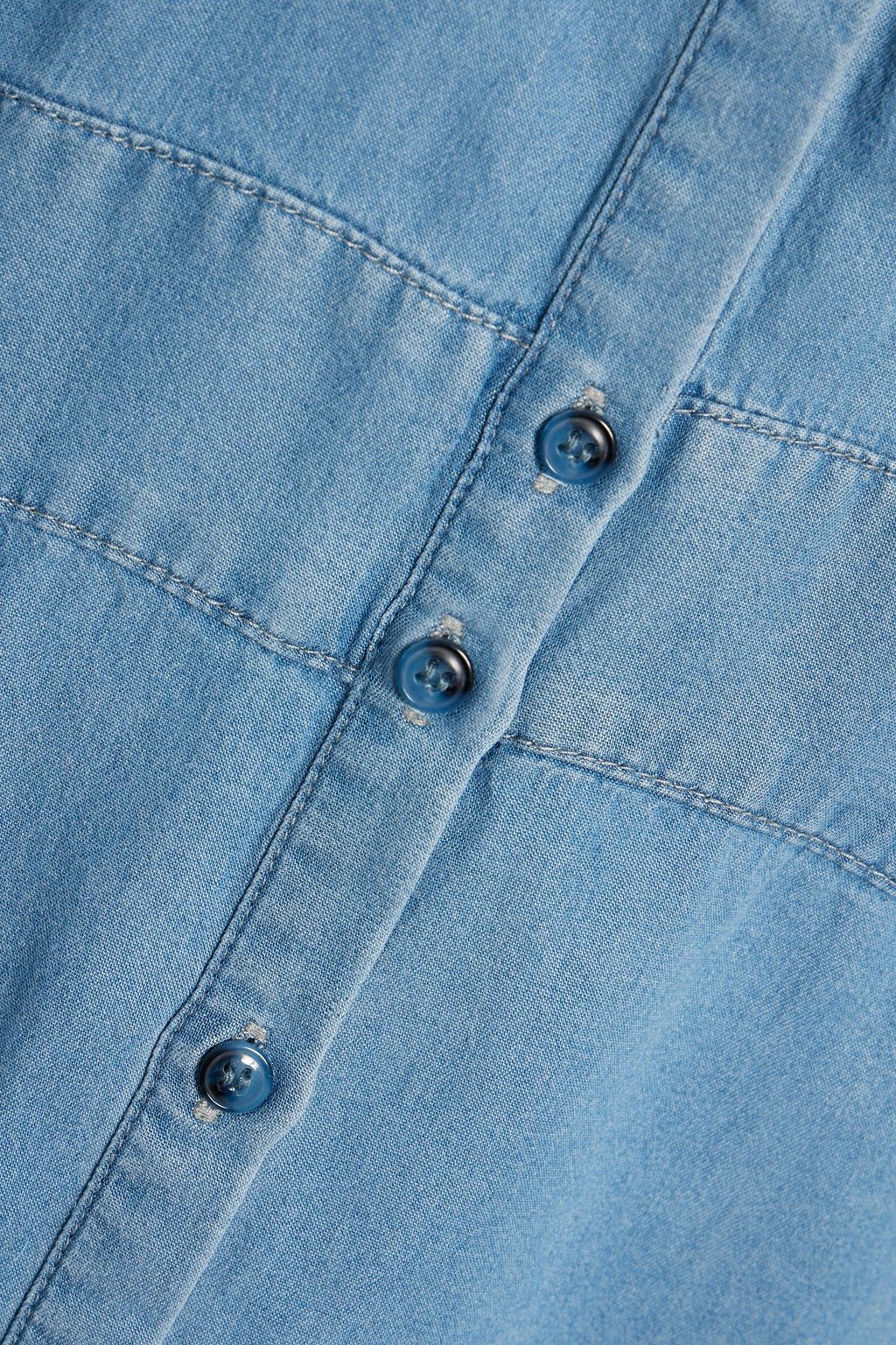 WALTER BAKER Finley Lyocell-chambray mini shirt dress