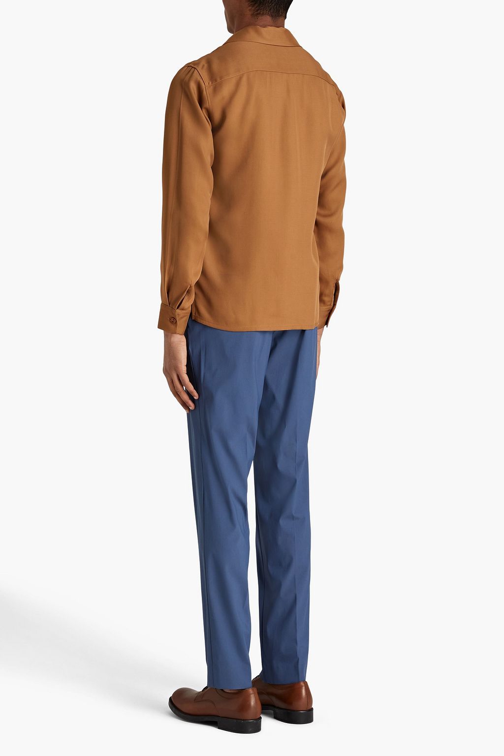 SANDRO Lyocell-blend twill shirt