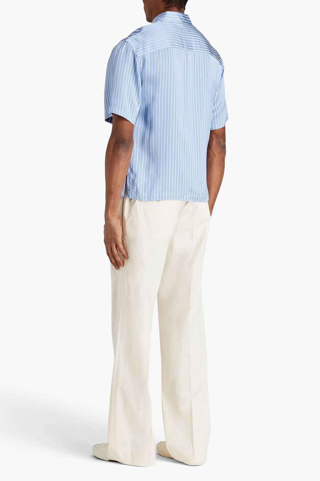 SANDRO Striped poplin shirt
