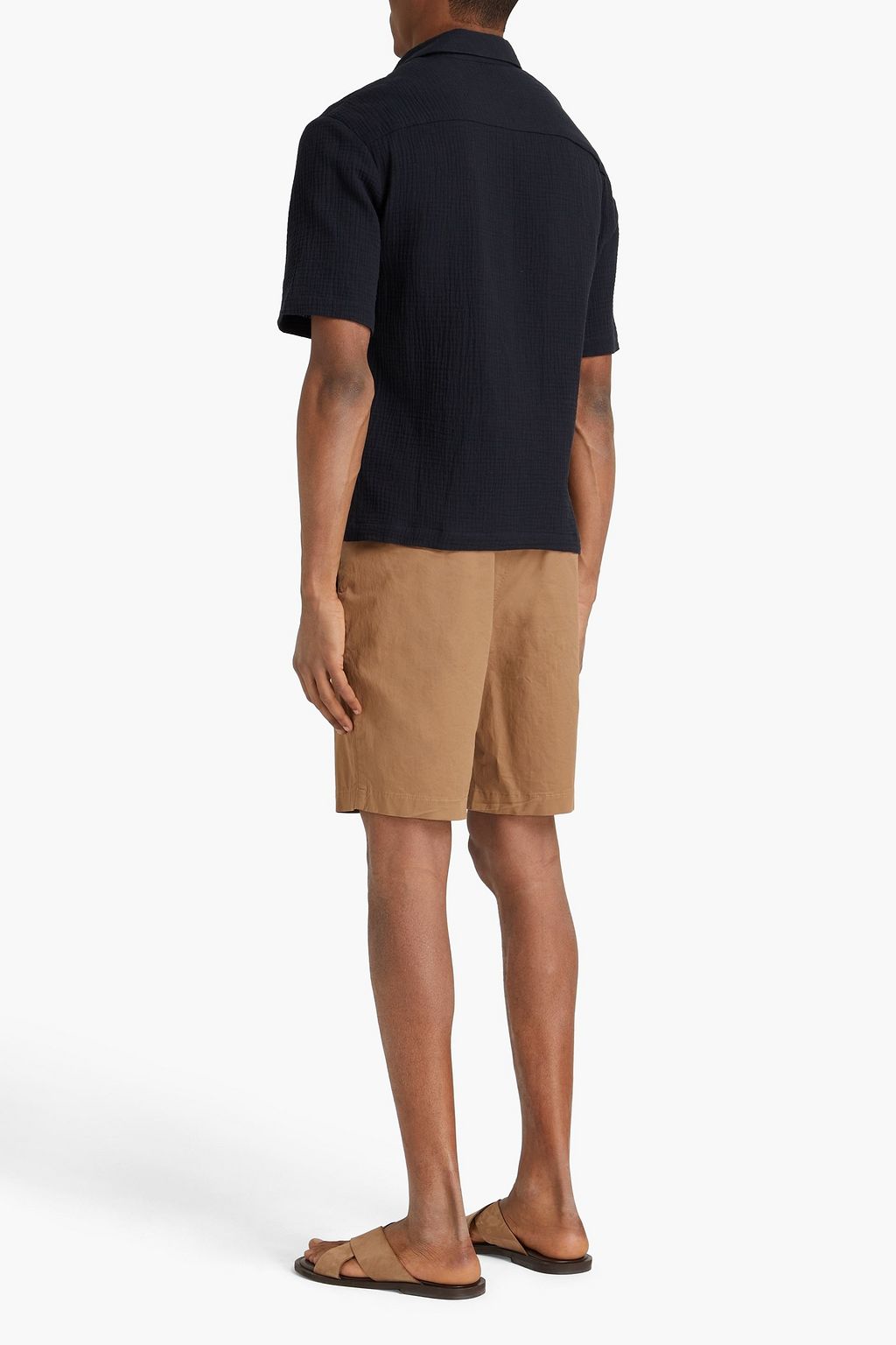 SANDRO Textured cotton shirt