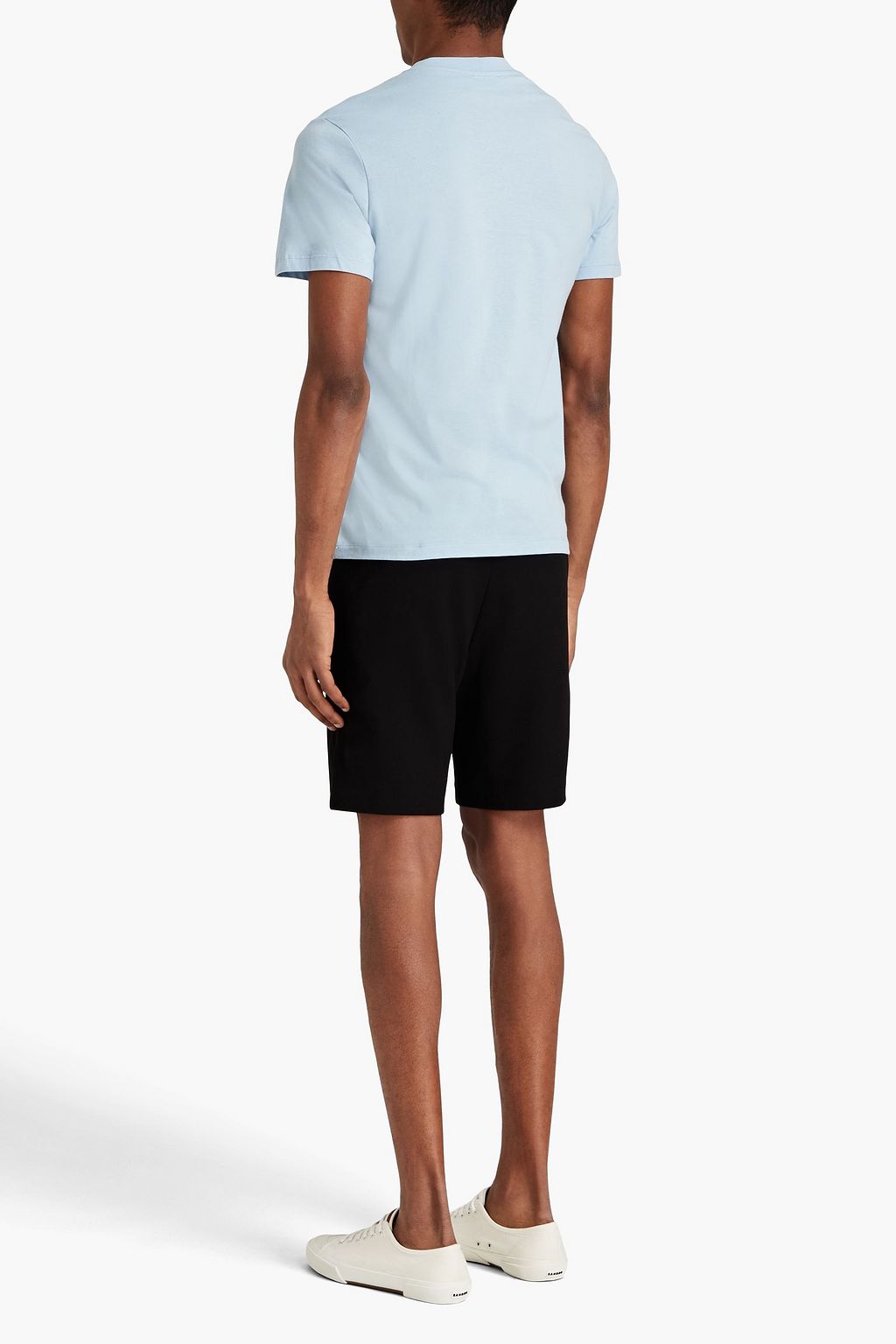 SANDRO Logo-embroidered cotton-jersey T-shirt