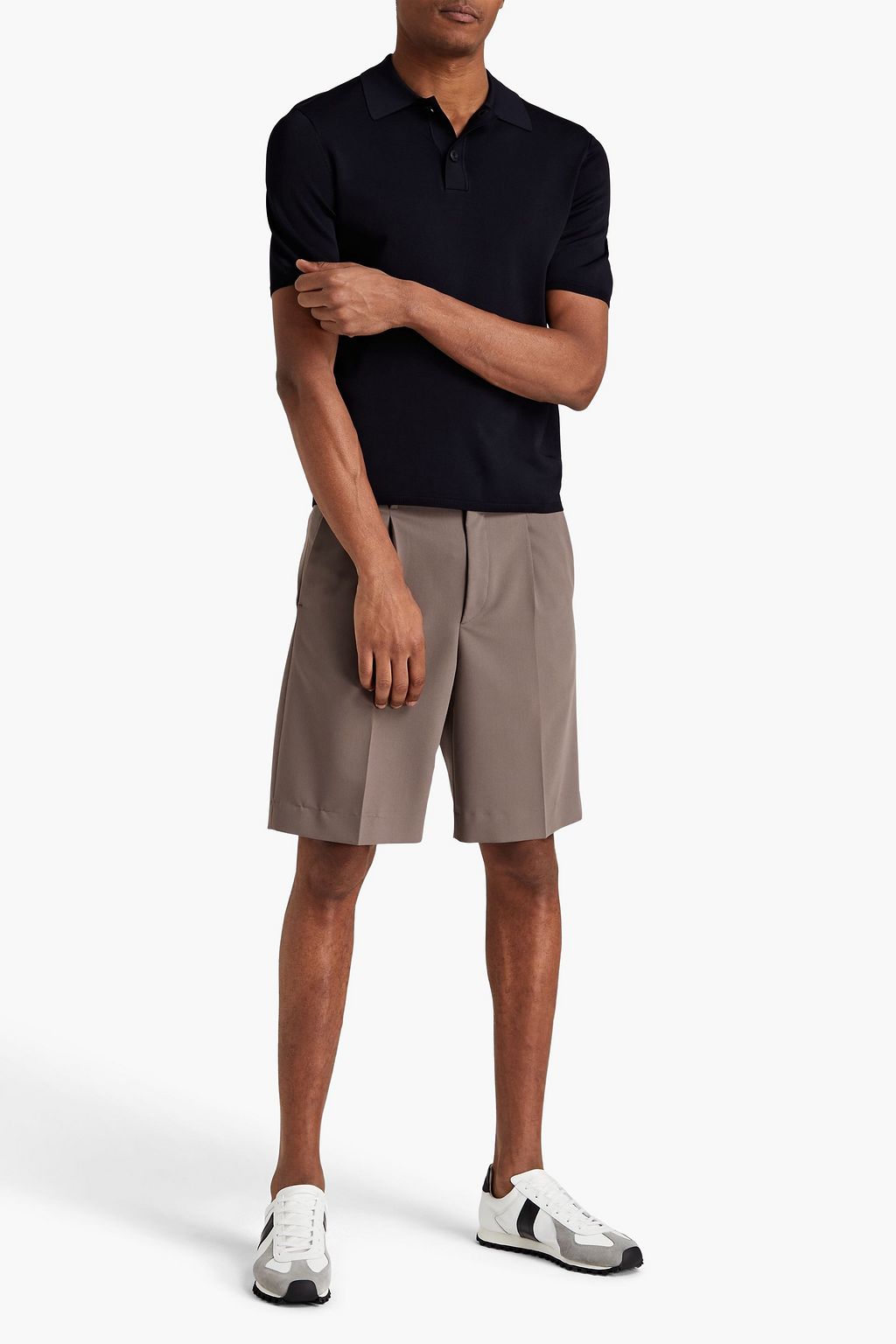 SANDRO Pablo stretch-jersey polo shirt