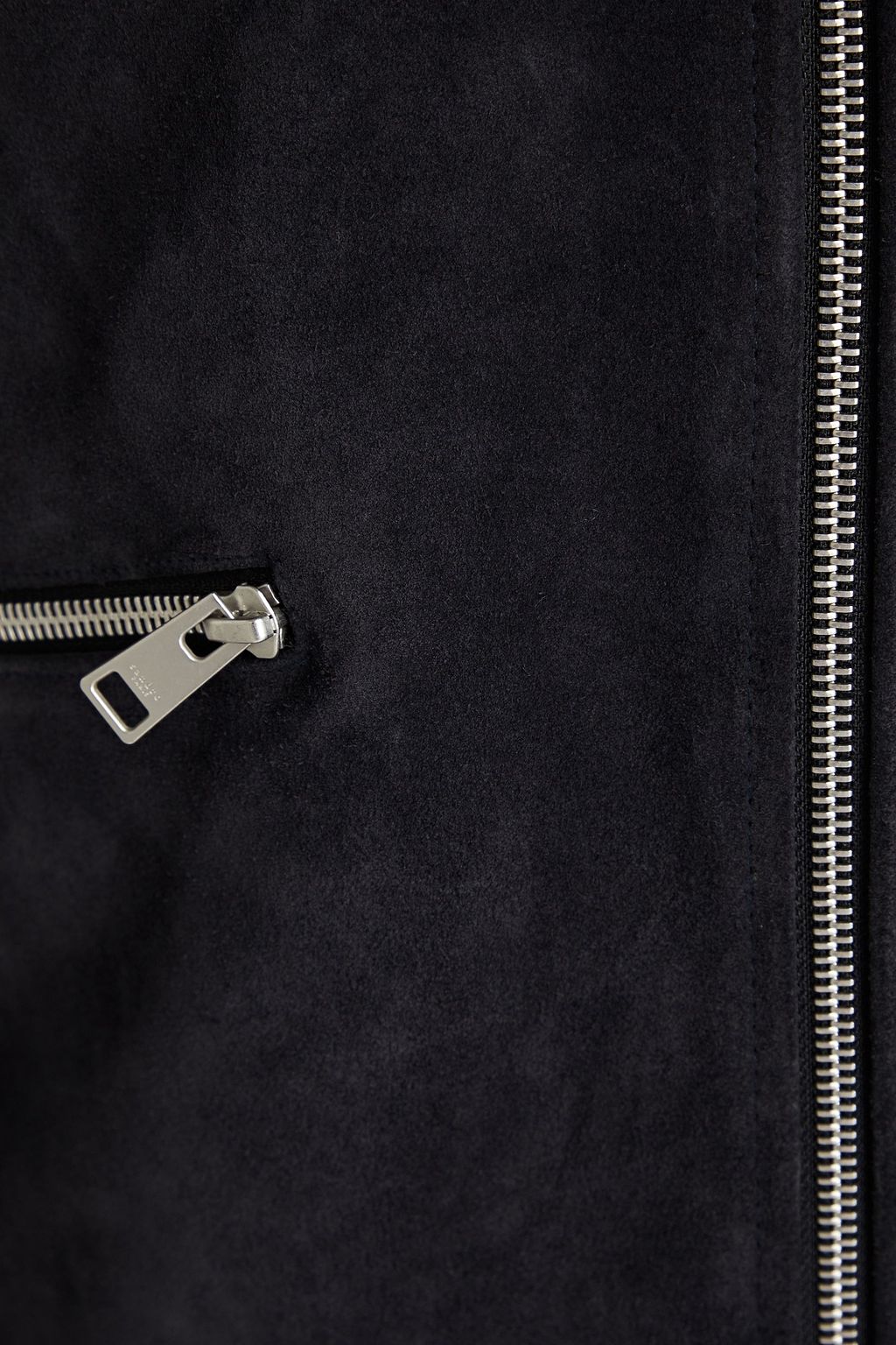 SANDRO Monaco suede bomber jacket