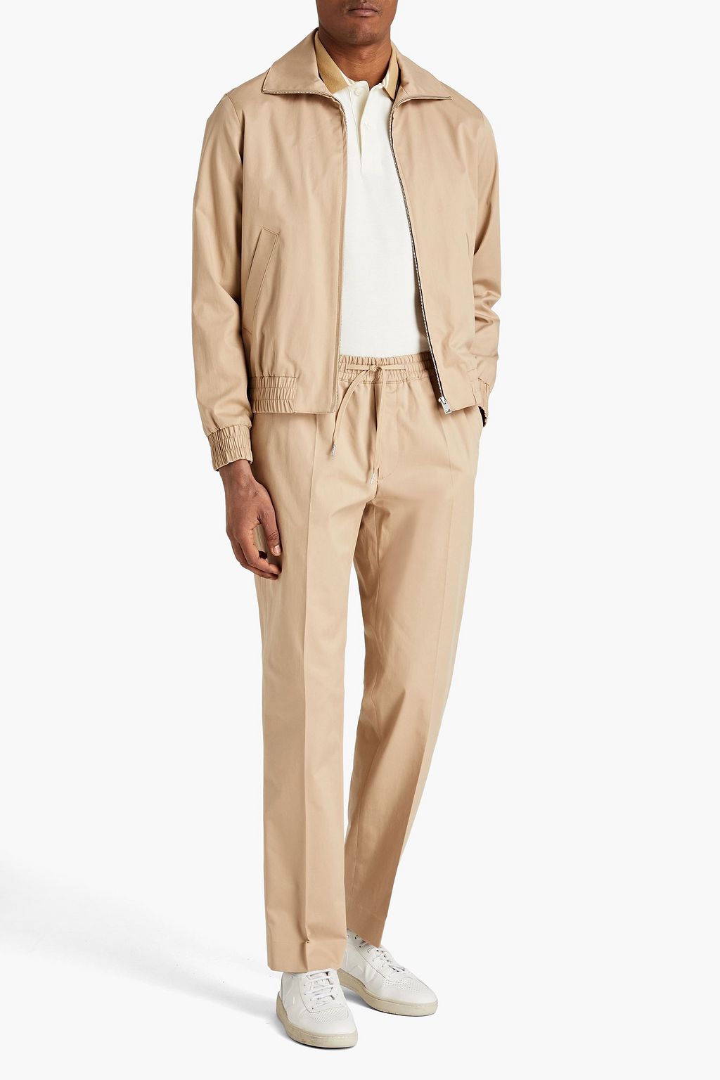 SANDRO Cotton-blend twill jacket