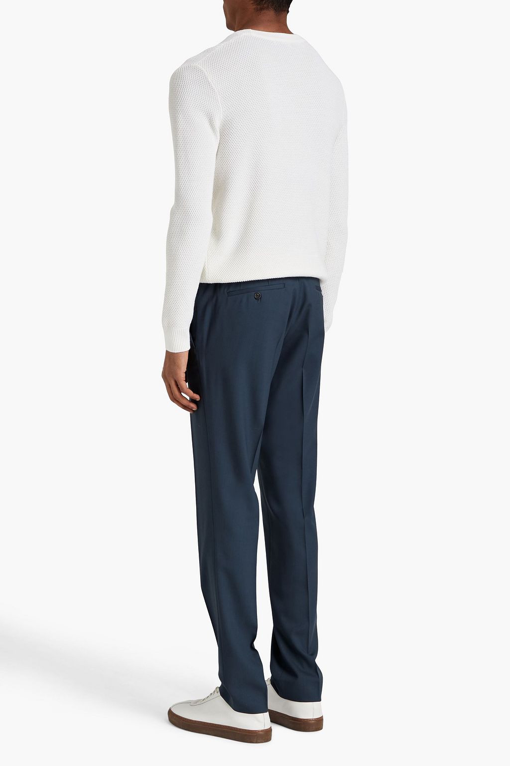 SANDRO Textured wool-blend sweater