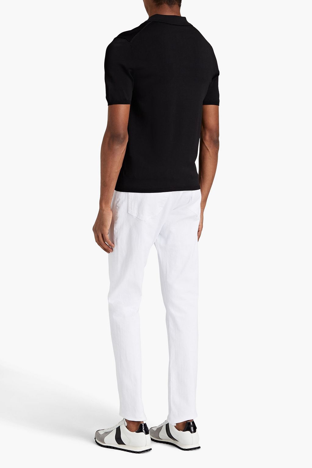 SANDRO Pablo stretch-jersey polo shirt