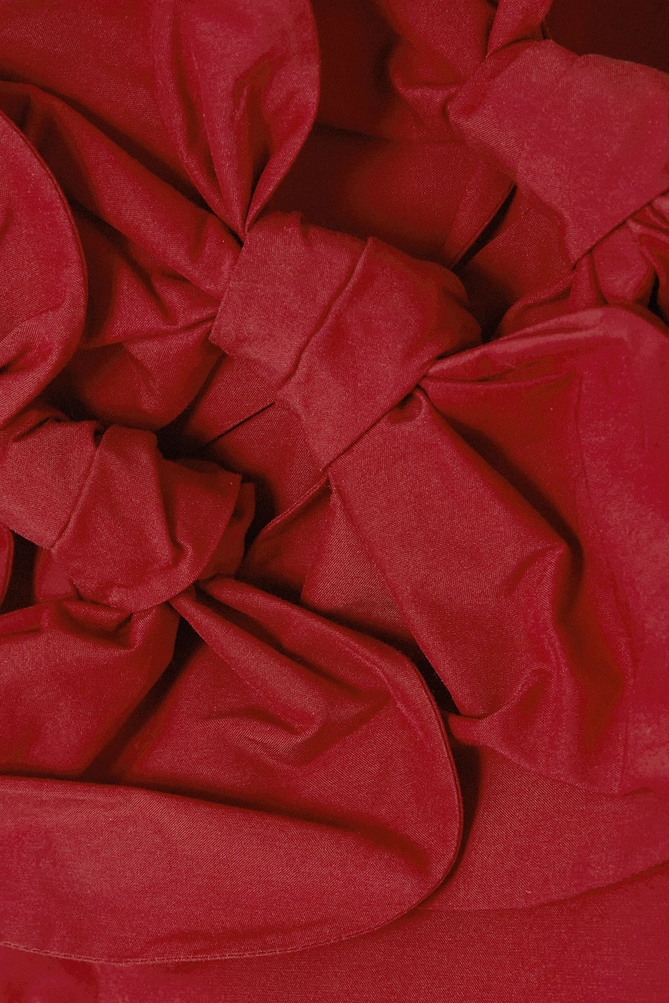 Red Valentino Bow-embellished Cotton-blend Taffeta Mini Dress In Red