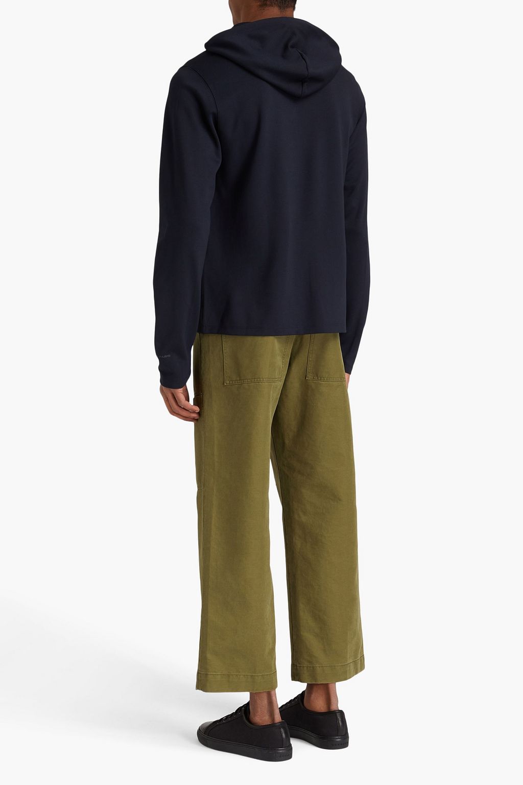SANDRO Jersey drawstring hoodie