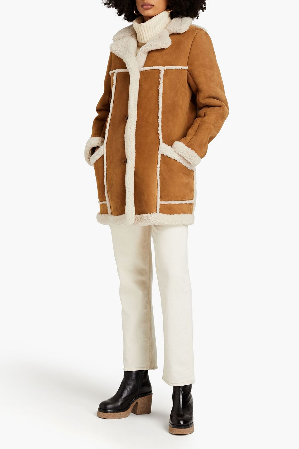 NILI LOTAN Toby shearling coat