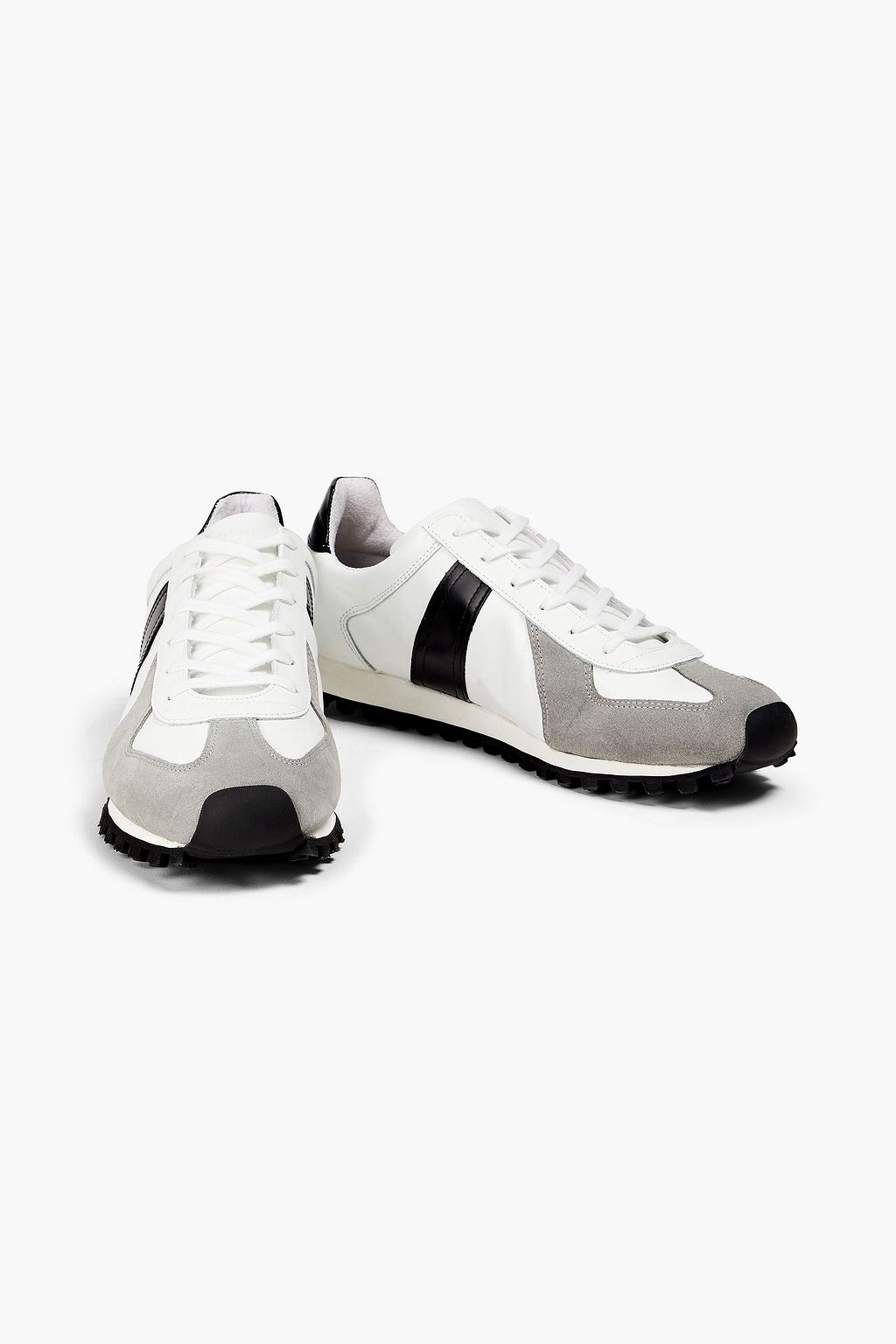 SANDRO Leather sneakers | THE OUTNET