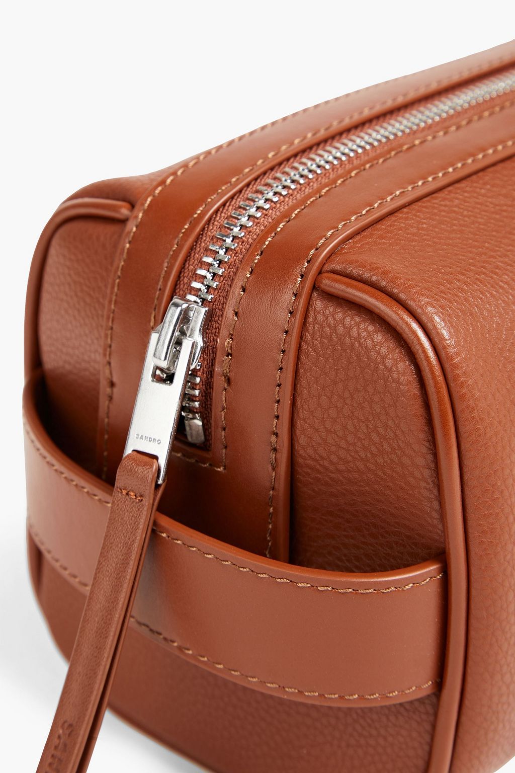 SANDRO Textured wash bag