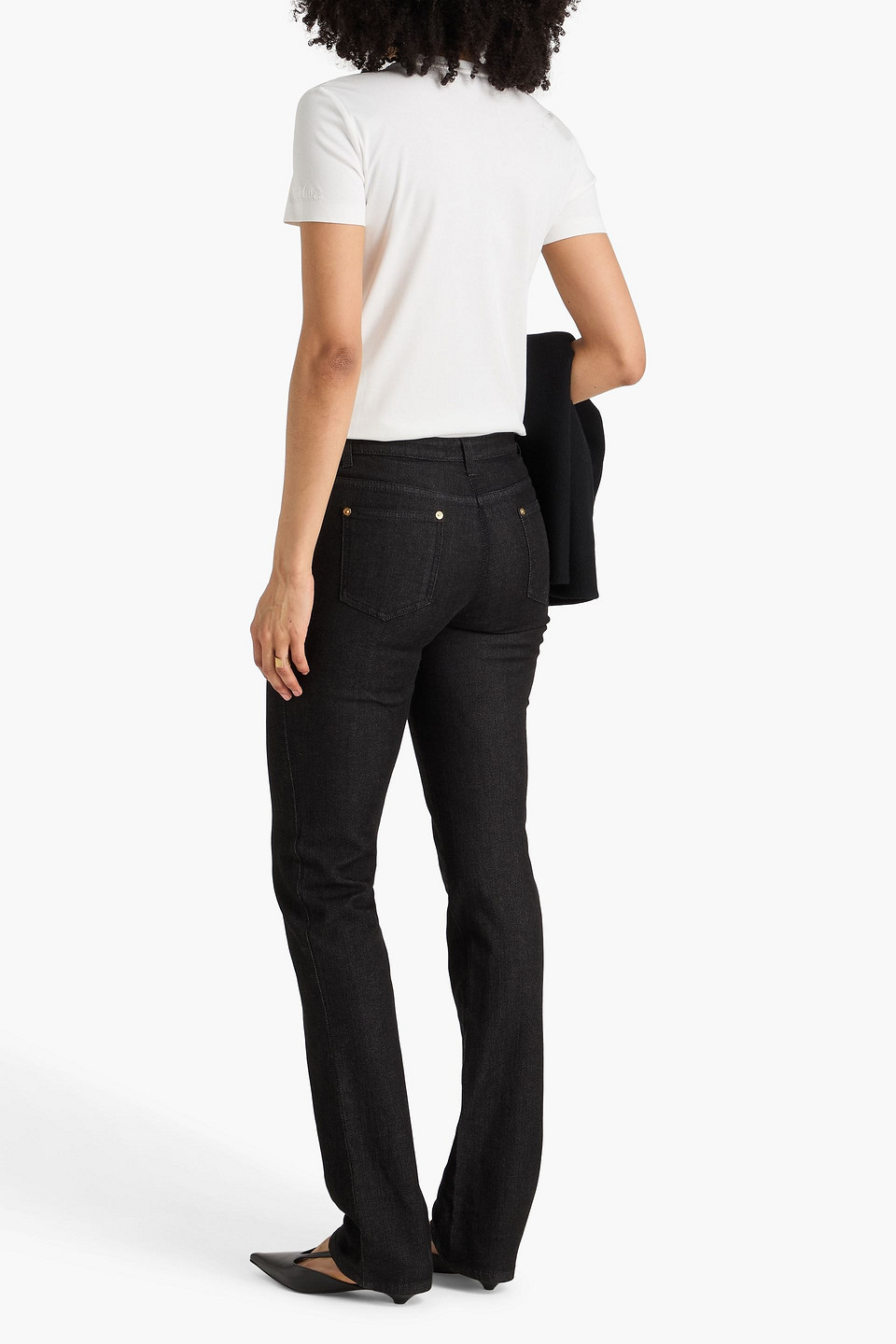  Ferragamo - Mid-rise Slim-leg Jeans - Black - It 40 