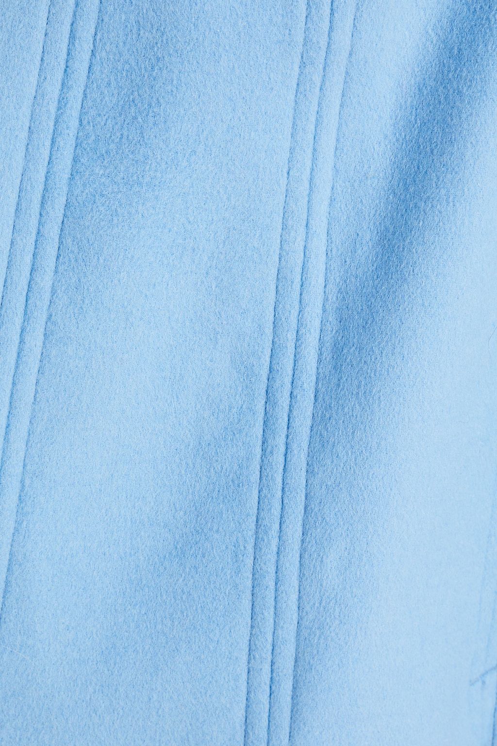 GANNI Asymmetric brushed woolblend felt mini skirt THE