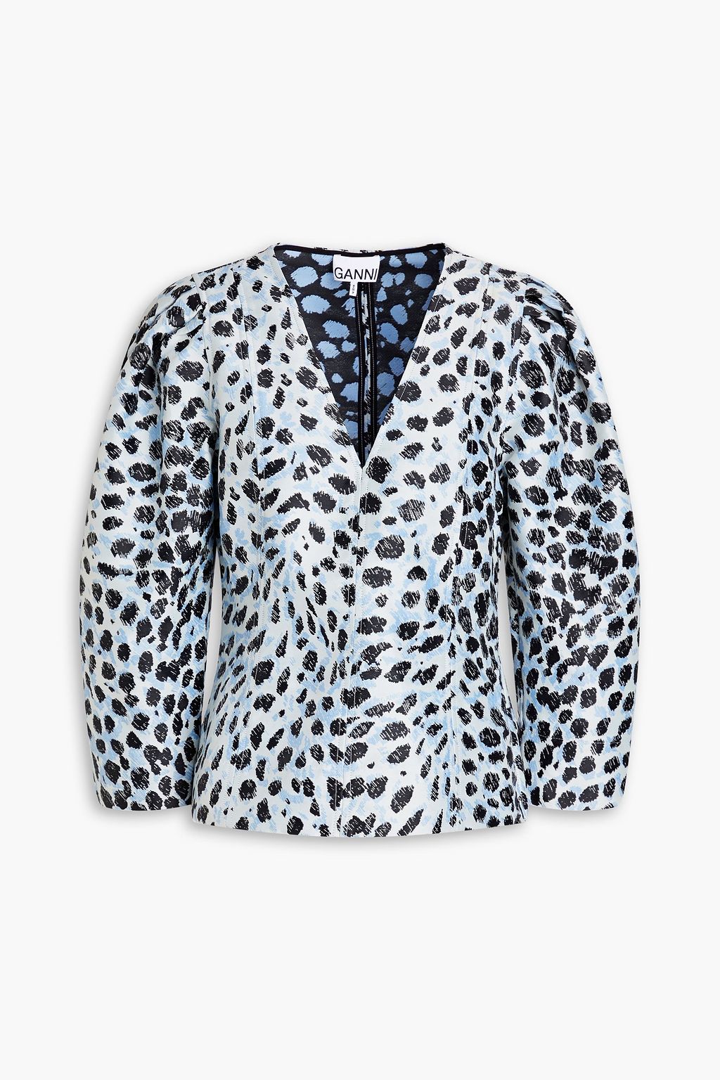 GANNI Jacquard blouse | THE OUTNET
