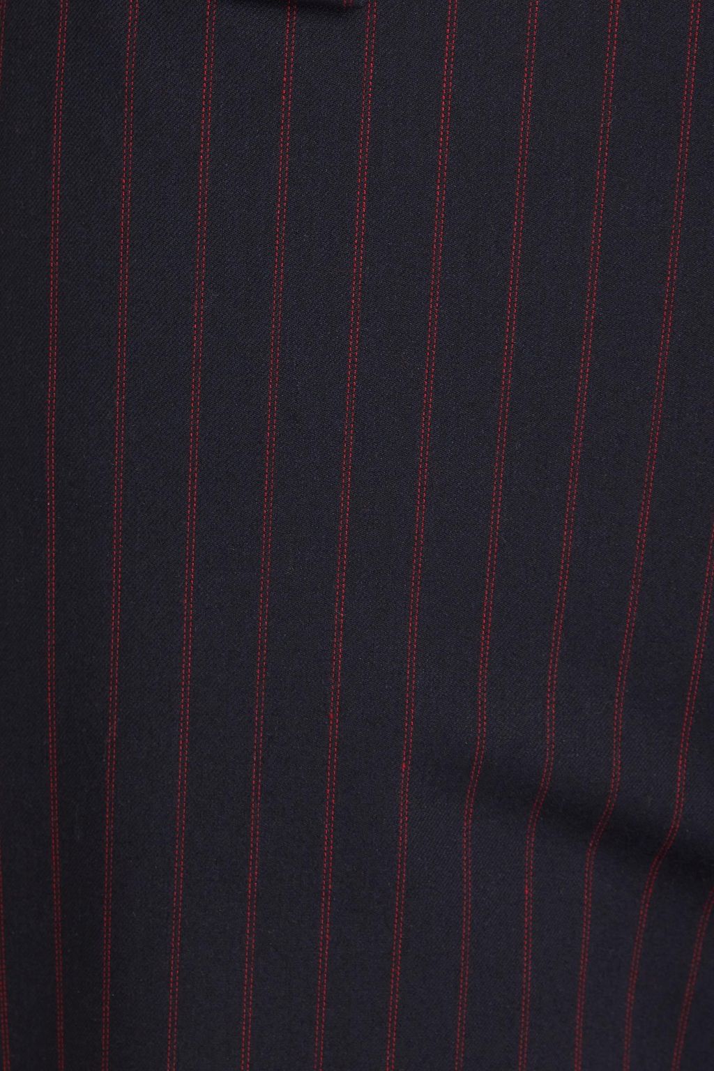 GANNI Striped crepe straight-leg pants