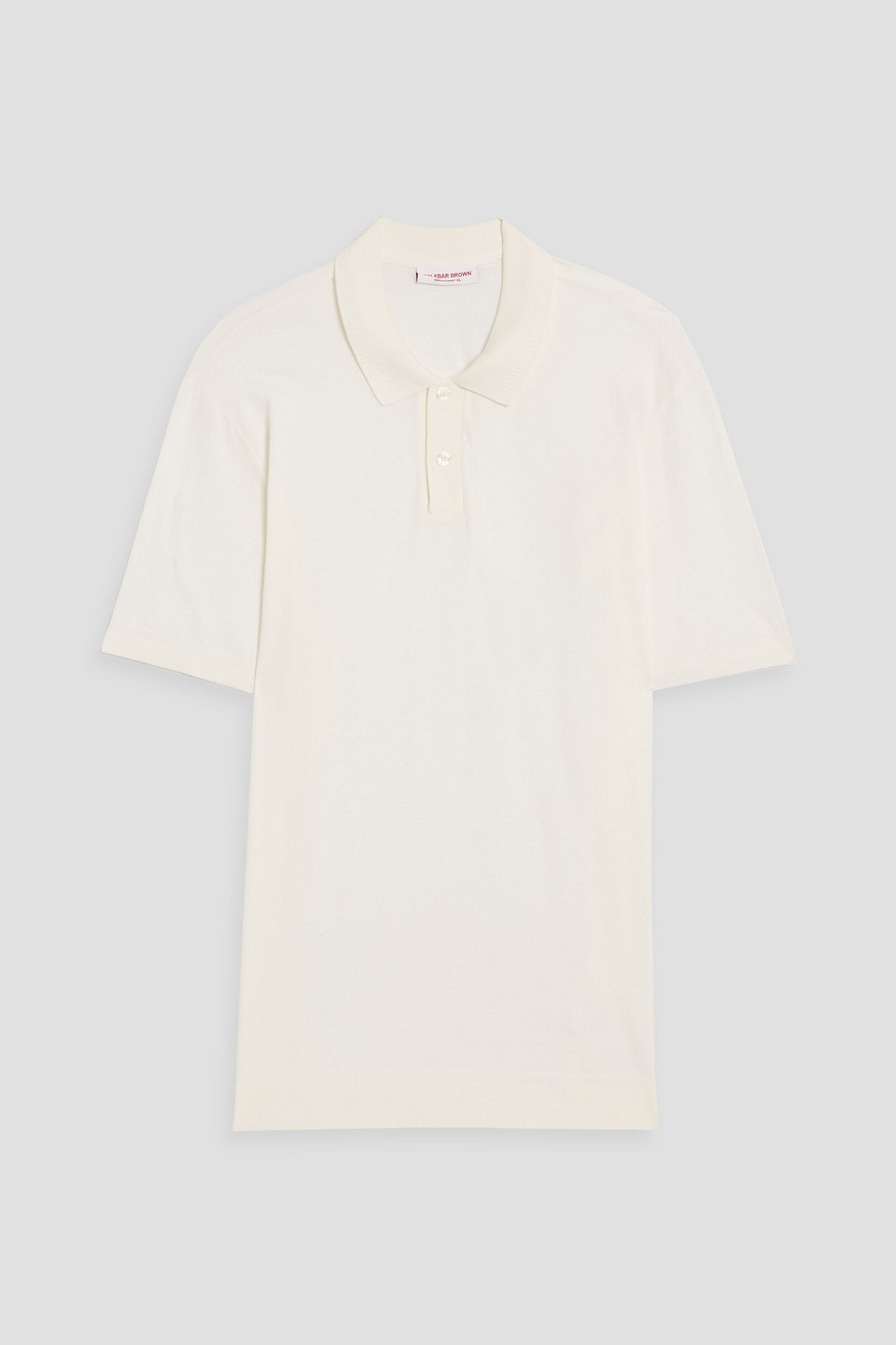 orlebar brown - jarrett cotton and modal-blend jersey polo shirt - white - xl