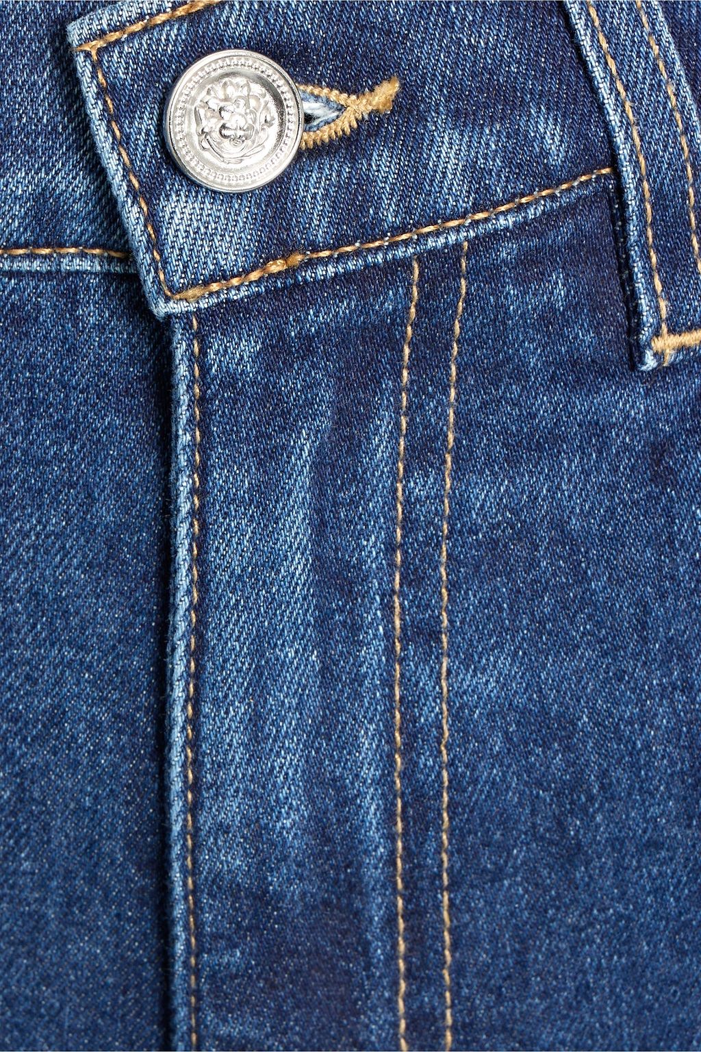 SLVRLAKE Grace cropped high-rise wide-leg jeans