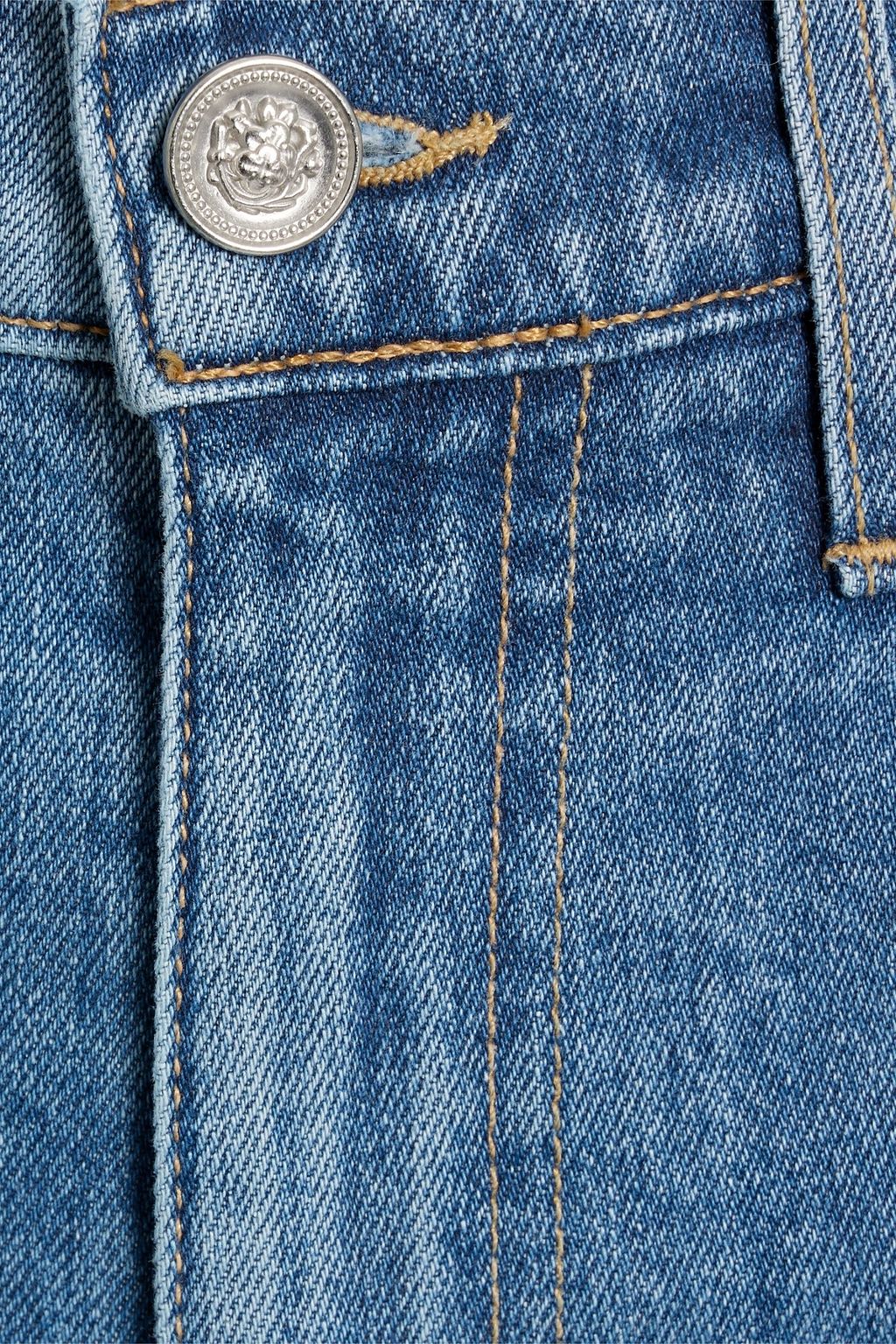 SLVRLAKE London cropped high-rise straight-leg jeans