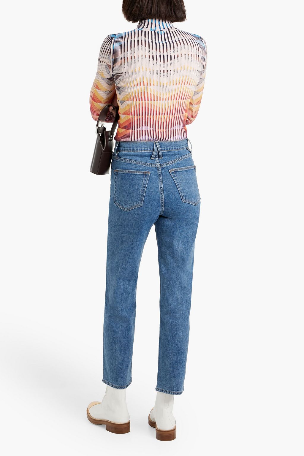 SLVRLAKE London cropped high-rise straight-leg jeans