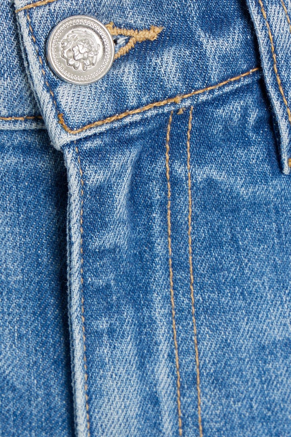 SLVRLAKE Madison faded mid-rise wide-leg jeans