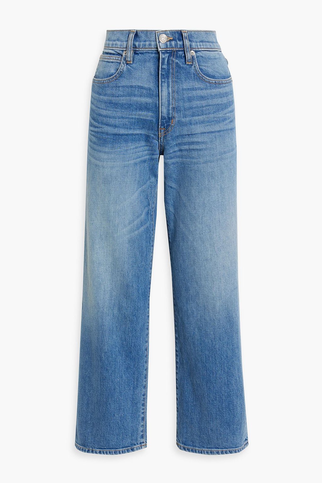 SLVRLAKE Madison faded mid-rise wide-leg jeans | THE OUTNET