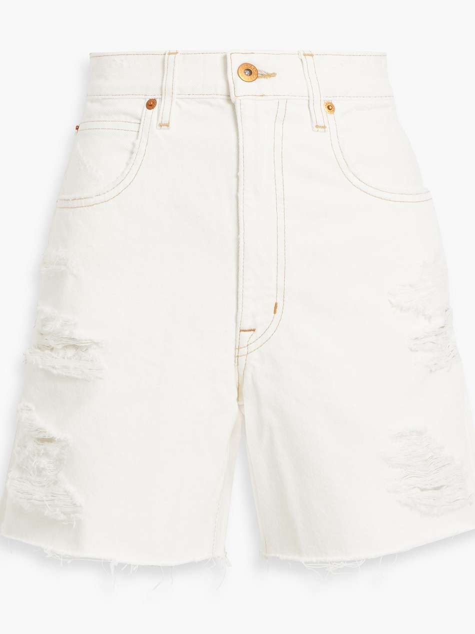 dakota distressed denim shorts