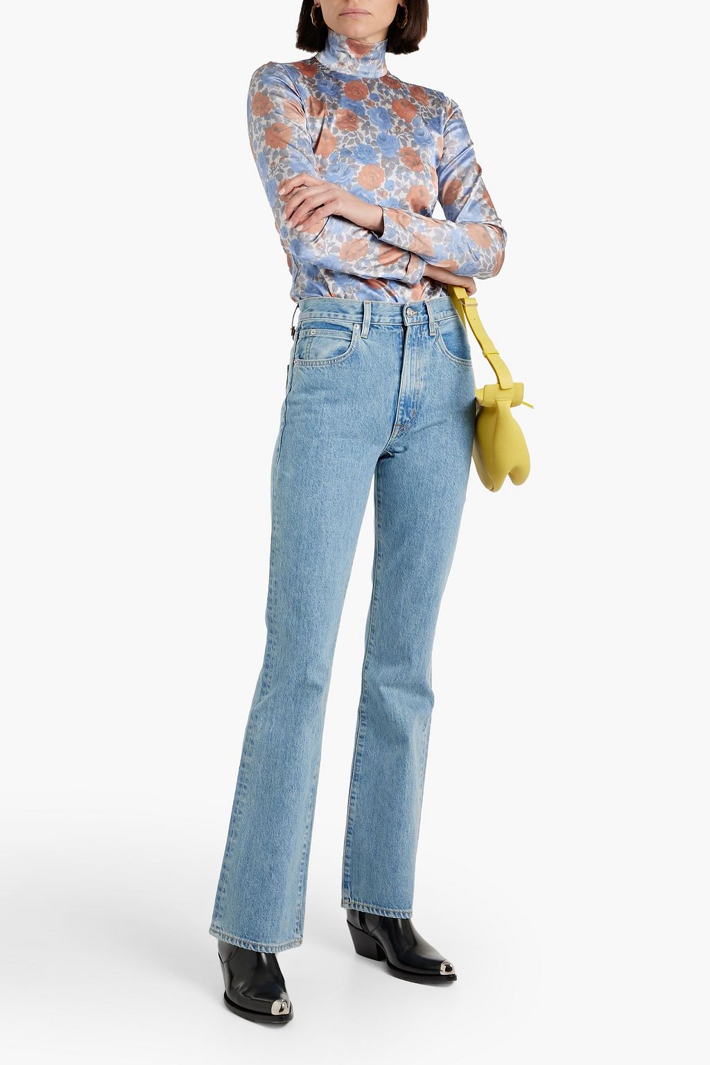 SLVRLAKE Charlotte high-rise flared jeans