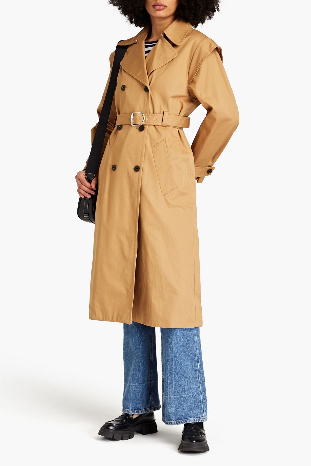 CLAUDIE PIERLOT Cotton-gabardine trench coat