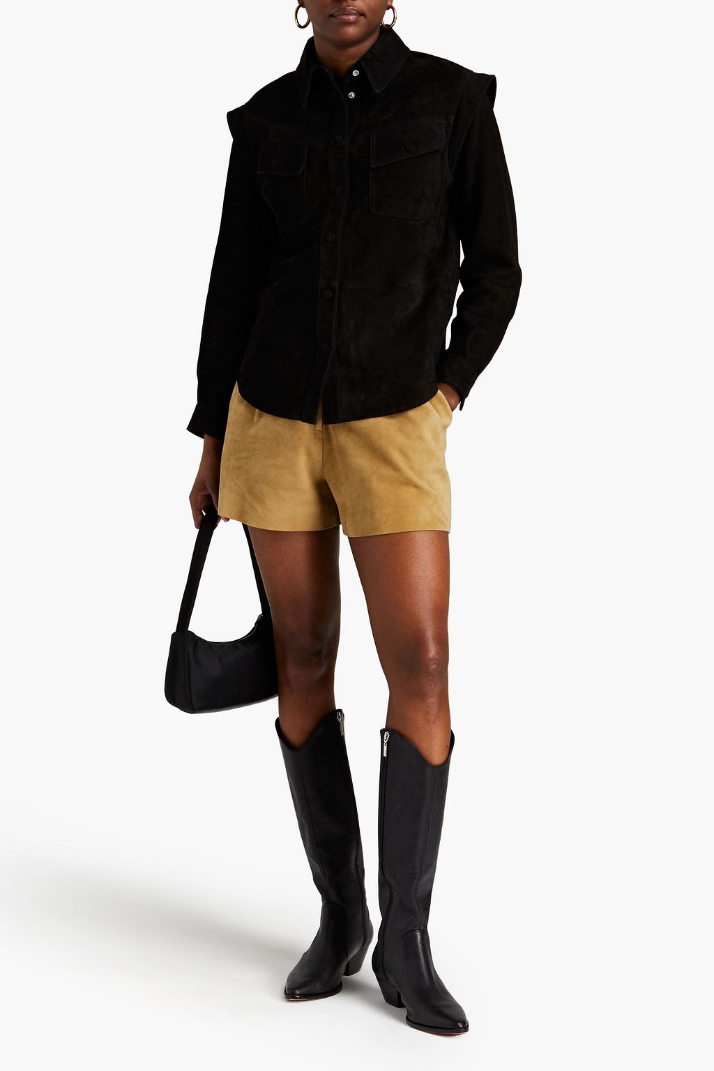 CLAUDIE PIERLOT Layered suede jacket