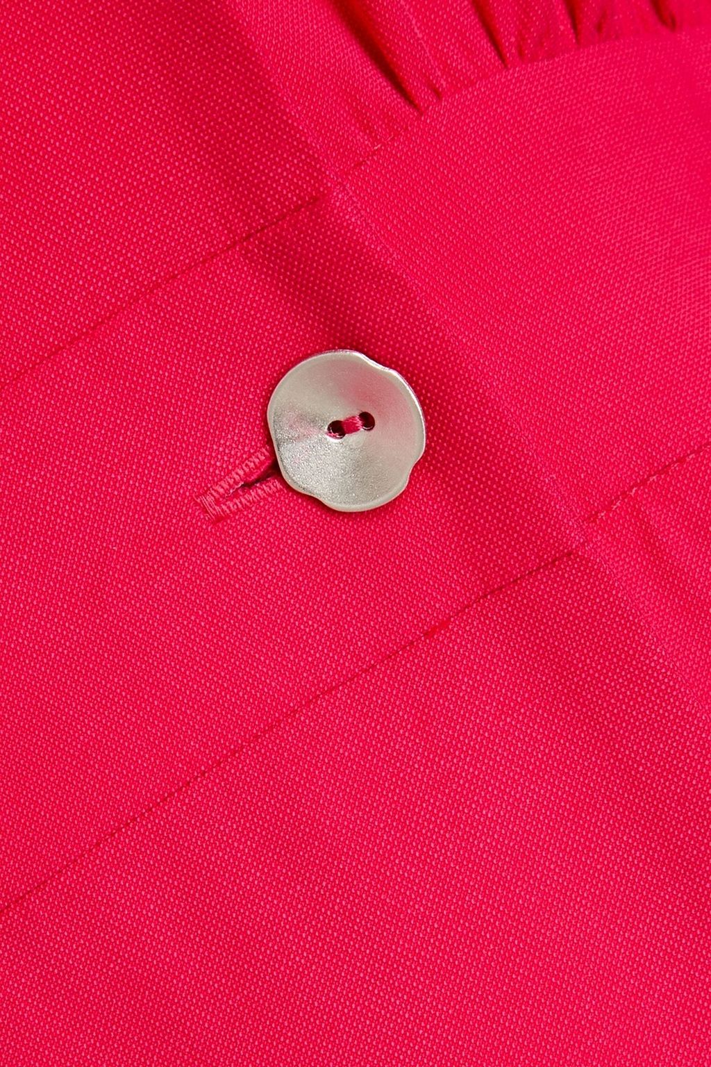 CLAUDIE PIERLOT Gathered twill mini shirt dress
