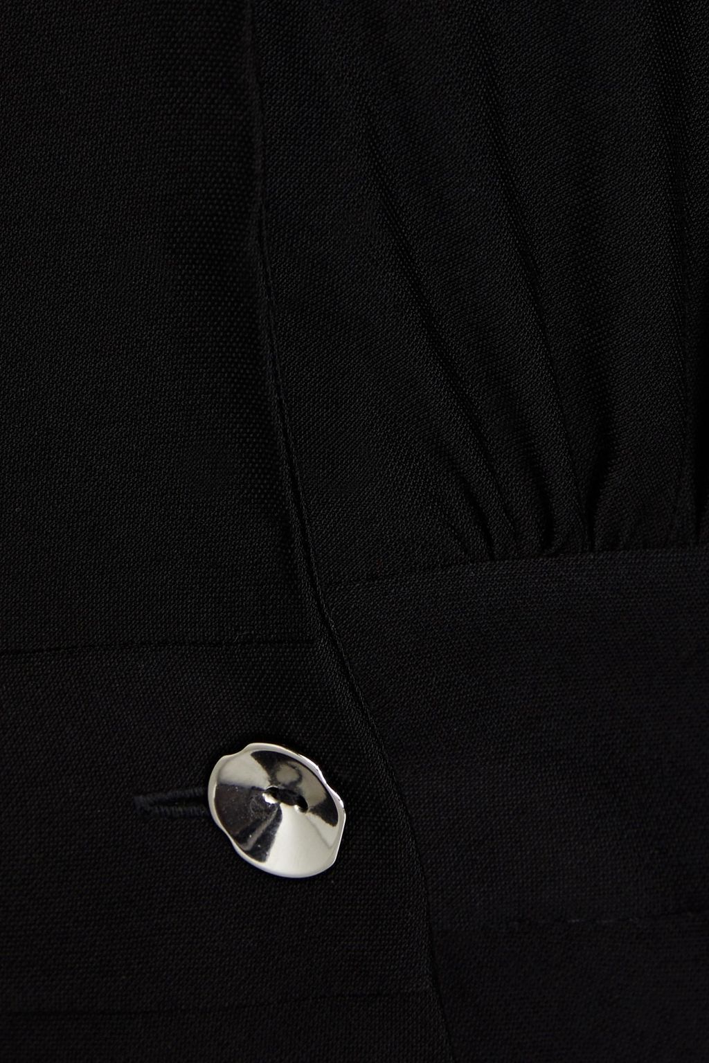 CLAUDIE PIERLOT Gathered twill mini shirt dress